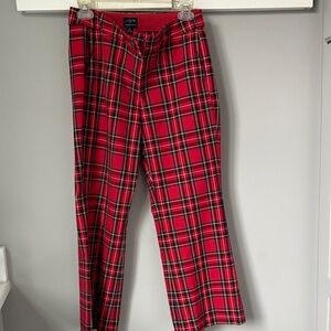 J. Crew women’s Red Plaid Dress Pants